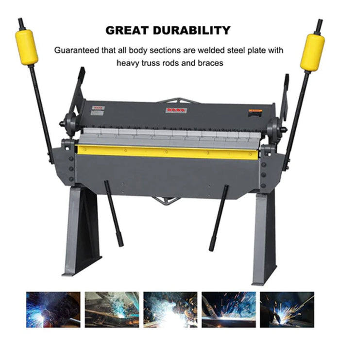 W-4812 48" 12 Gauge Heavy Duty Sheet Metal Pan & Box Brake