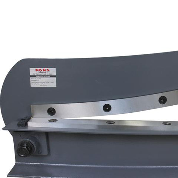 HS-52 16 Gauge 52 Inch Sheet Metal Plate Guillotine Shear - Sheartak Tools
