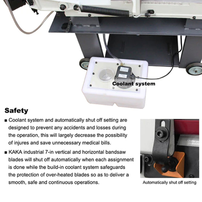 BS-712N 7x12 Inch Metal Cutting Bandsaw 115V&230V/60HZ/1PH