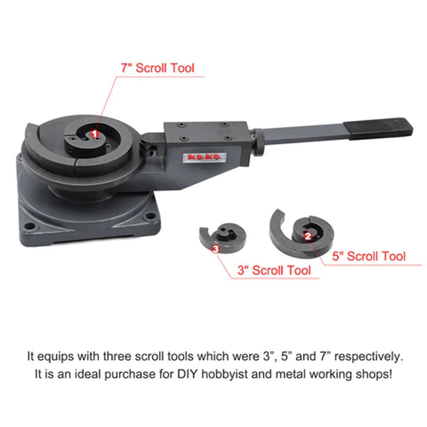 SBG-30 Heavy Duty Decorative Universal Metal Scroll Bender - Sheartak Tools