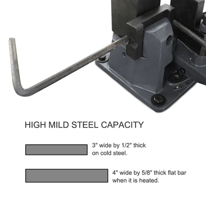 UB100 Universal High Capacity Cast-Iron Hot & Cold Metal Bar Bender