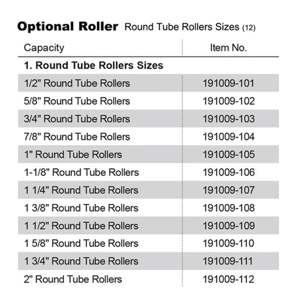 TR-60 Manual Tube Pipe Roller Bender