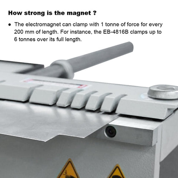 Pre-Order EB-4816B 48" Magnetic Sheet Metal Box and Pan Brake, 220V, 1-Phase - Sheartak Tools