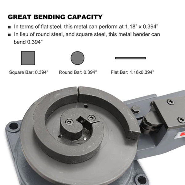 SBG-30 Heavy Duty Decorative Universal Metal Scroll Bender - Sheartak Tools