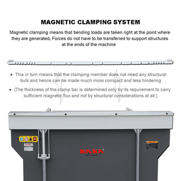 Pre-Order EB-4816B 48" Magnetic Sheet Metal Box and Pan Brake, 220V, 1-Phase - Sheartak Tools