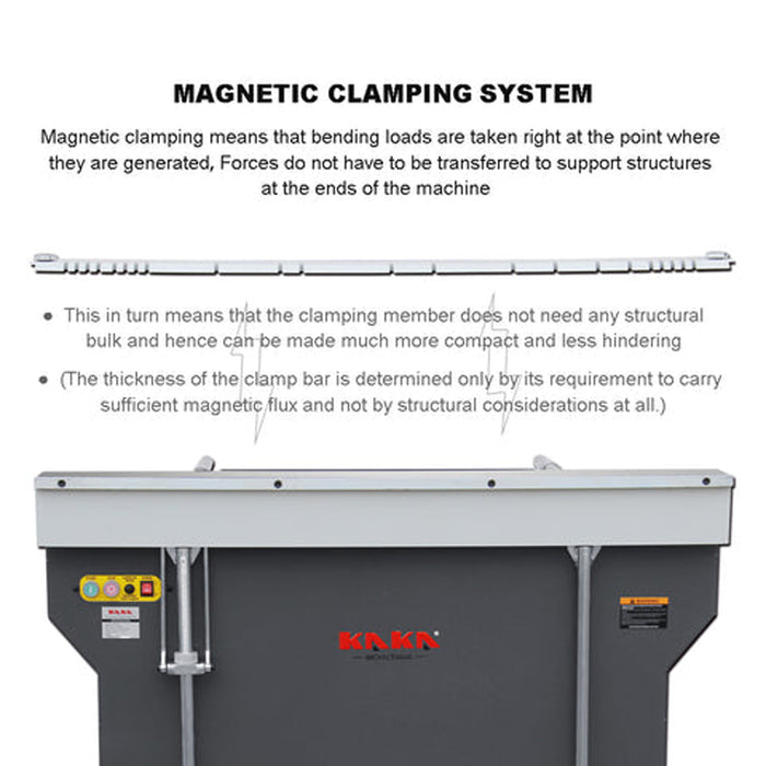 Pre-Order EB-4816B 48" Magnetic Sheet Metal Box and Pan Brake, 220V, 1-Phase