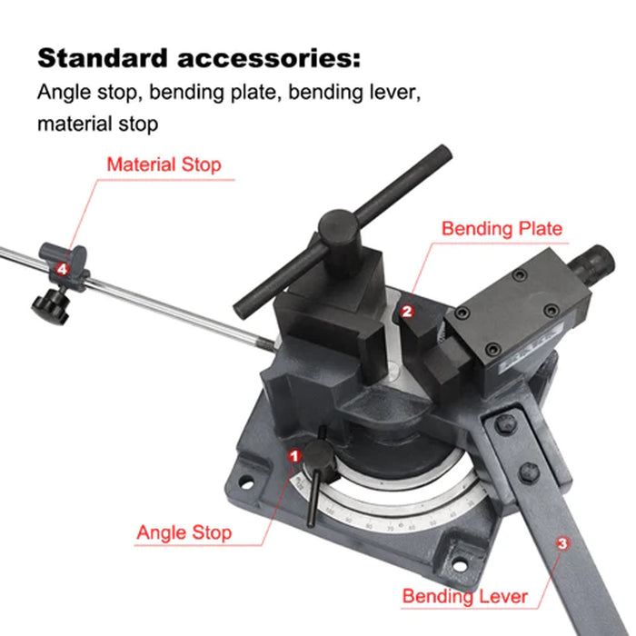 UB-100A Cast-Iron Cold Sheet Metal Flat Bar Universal Bender