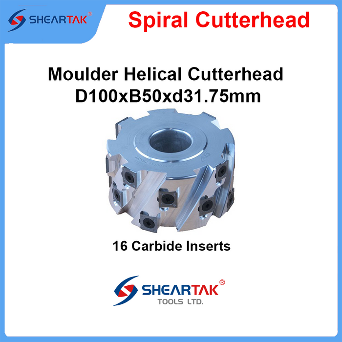Moulder Helical Cutterhead D100xB50xd31.75mm