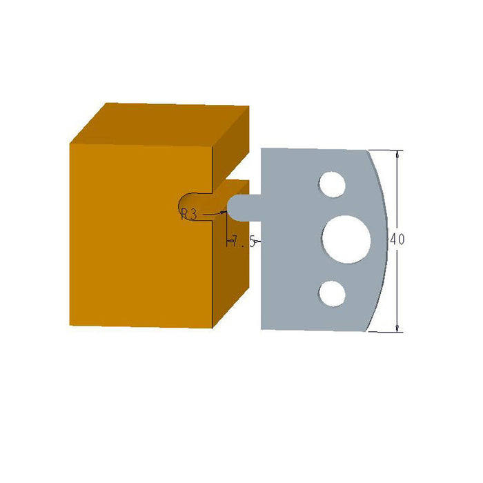Sheartak Profile Knives 80320010 for Shaper Cutters
