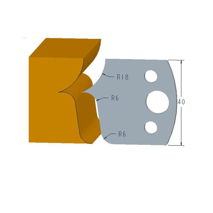 Sheartak Profile Knives 80320046 for Shaper Cutters