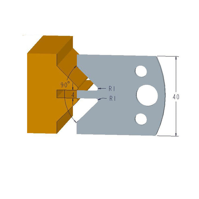 Sheartak Profile Knives 80320071 for Shaper Cutters