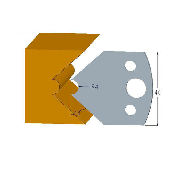 Sheartak Profile Knives 80320080 for Shaper Cutters
