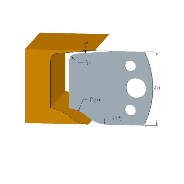 Sheartak Profile Knives 80320100 for Shaper Cutters