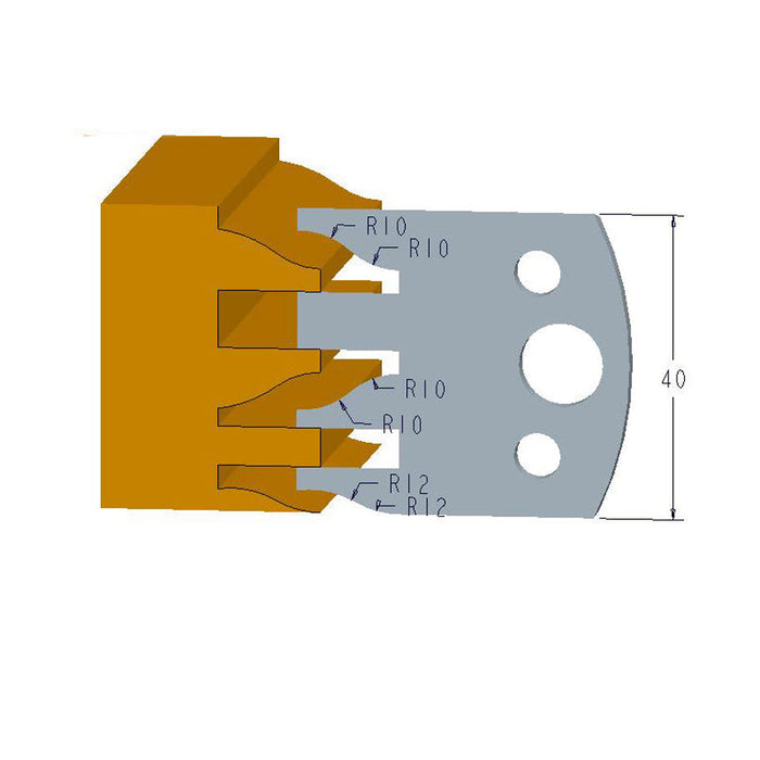 Sheartak Profile Knives 80320124 for Shaper Cutters