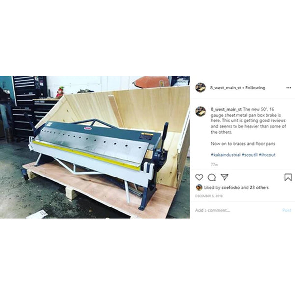 BP-1650 50" 16 Gauge Pan and Box Brake