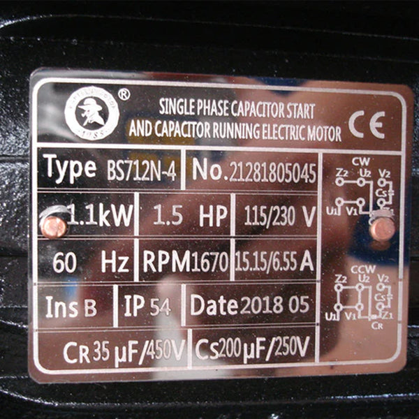 BS-712N 7x12 Inch Metal Cutting Bandsaw 115V&230V/60HZ/1PH