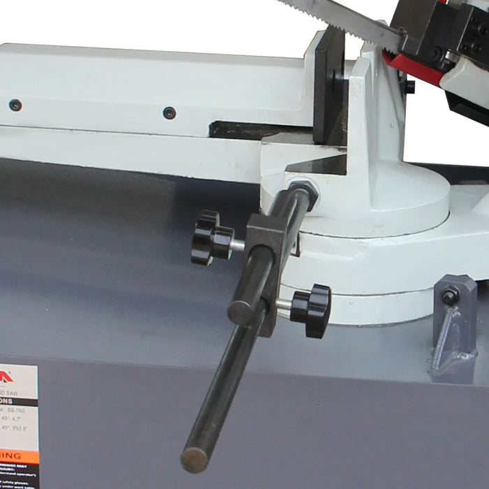 BS-75G Horizontal Bandsaw 7.8"x4.7" Metal Cutting Band Saw, Solid Design Metal Bandsaw, High Precision Metal Band Saw, Space Saver Metal Cutting Band Saw 115V-60HZ-1PH