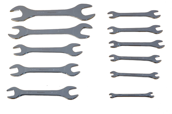Double end Wrench Set Metric Combination Spanner Chrome Alloy Steel Box End Hand Tool 11 Pcs