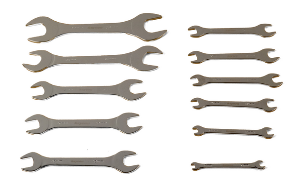 Double end Wrench Set Metric Combination Spanner Chrome Alloy Steel Box End Hand Tool 11 Pcs
