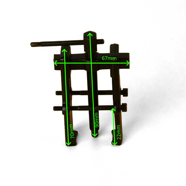 2 inch 2 Jaw Bearing Puller, Gear Remover, Pulley Puller, Steel