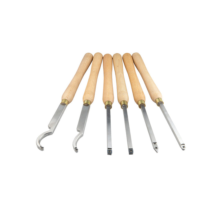 Carbide woodturning tools set of 6