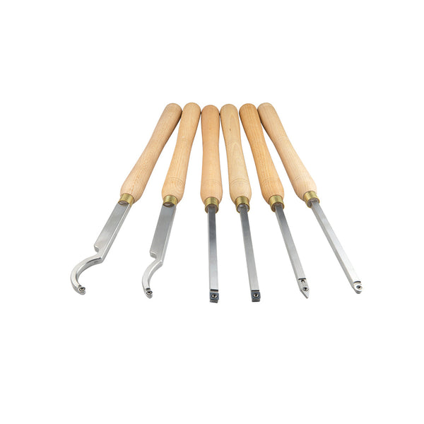 Carbide woodturning tools set of 6