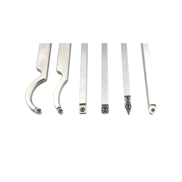 Carbide woodturning tools set of 6