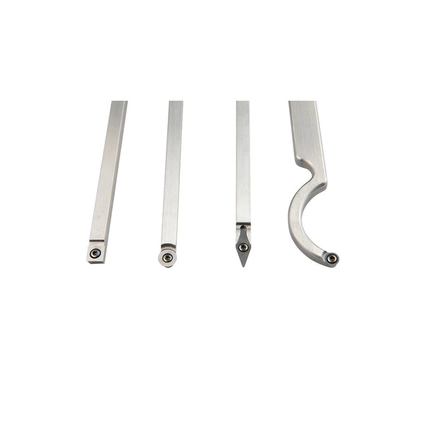 Carbide woodturning tools set of 4