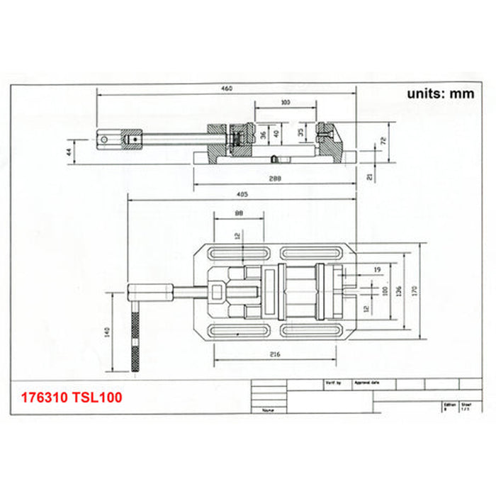Drill Press Machine Vise TSL-100 (Only in Canada)