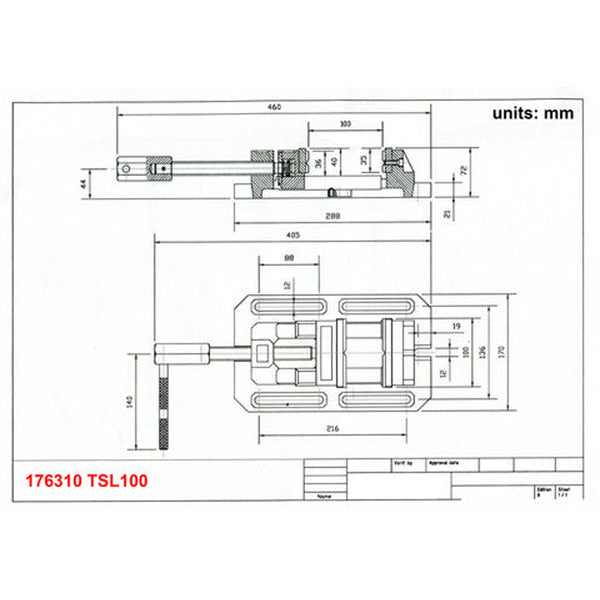 Drill Press Machine Vise TSL-100 (Only in Canada)
