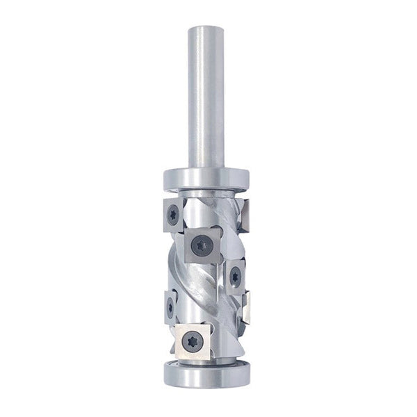 Helical Flush Trim Router Bits with Reversible Carbide Inserts