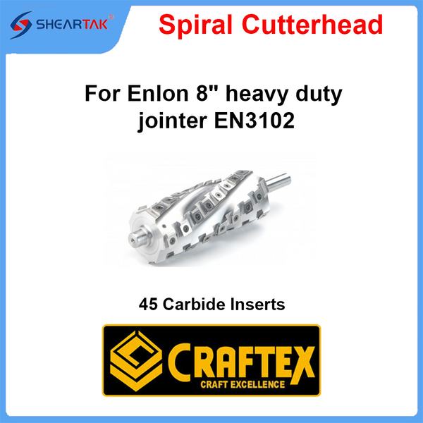 Spiral Cutterhead for Enlon 8" heavy duty jointer EN3102