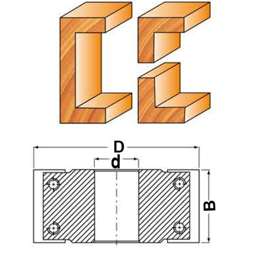 Insert Rabbeting Cutter - Sheartak Tools