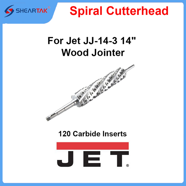 Spiral Cutterhead for Jet JJ-14-3 14" Wood Jointer