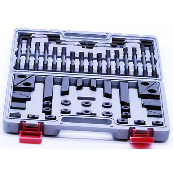 Machinist Clamping Kit 3/8" -16TPI stud, 1/2" T-Slots, 52pcs sets in fitted case