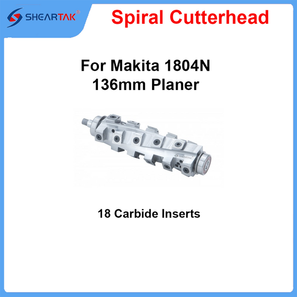 Spiral Helical Cutterhead for Makita 1804N 136mm Planer