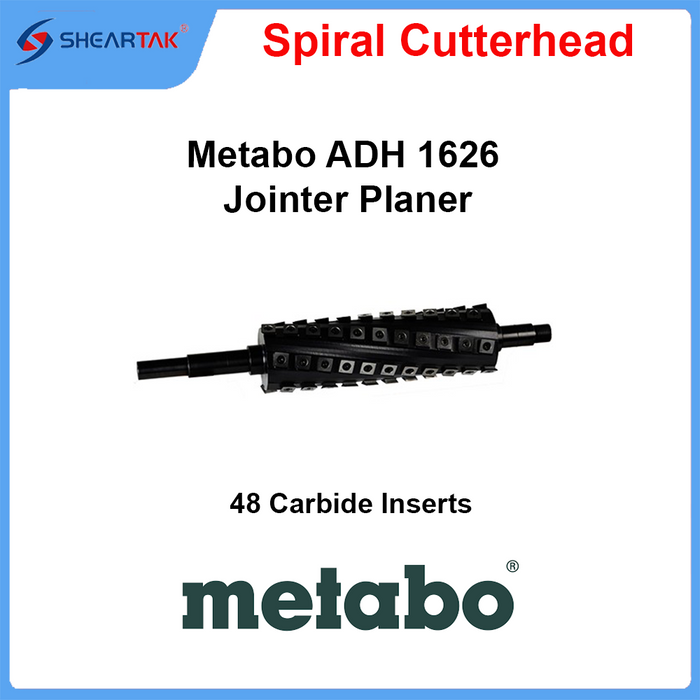 Spiral Cutterhead Metabo ADH 1626 Jointer Planer