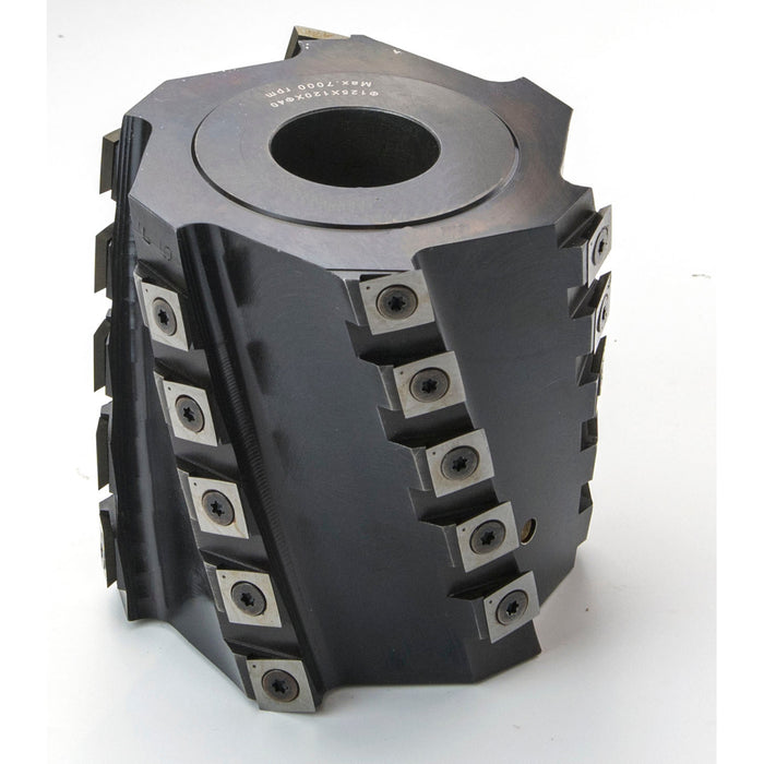 Spiral Moulder Cutterhead D125xB120xd40mm, Steel Body