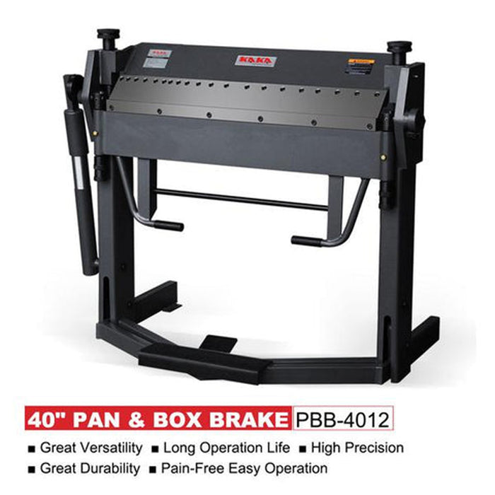 PBB-4012 40" 12 Gauge Pan and Box Brake Foot Clamp Folding Machine