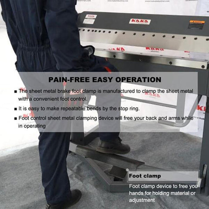 PBB-4012 40" 12 Gauge Pan and Box Brake Foot Clamp Folding Machine