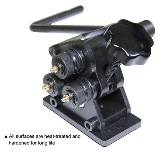 PR-3 Manual Plate Steel Ring Roll Bender 3" Diameter Portable Hand Crank - Sheartak Tools
