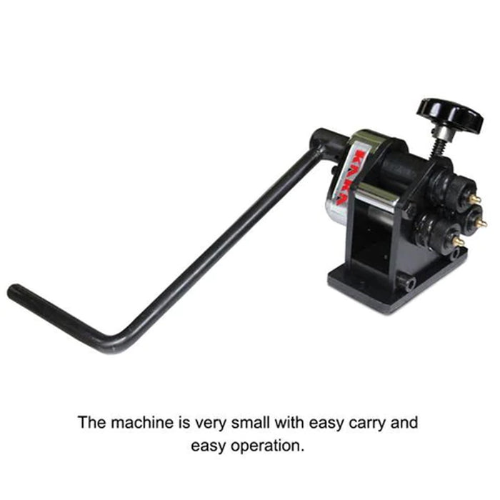 PR-3 Manual Plate Steel Ring Roll Bender 3" Diameter Portable Hand Crank