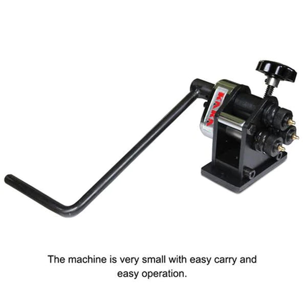 PR-3 Manual Plate Steel Ring Roll Bender 3" Diameter Portable Hand Crank - Sheartak Tools