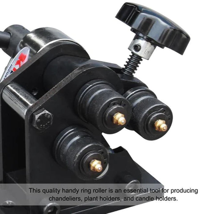 PR-3 Manual Plate Steel Ring Roll Bender 3" Diameter Portable Hand Crank