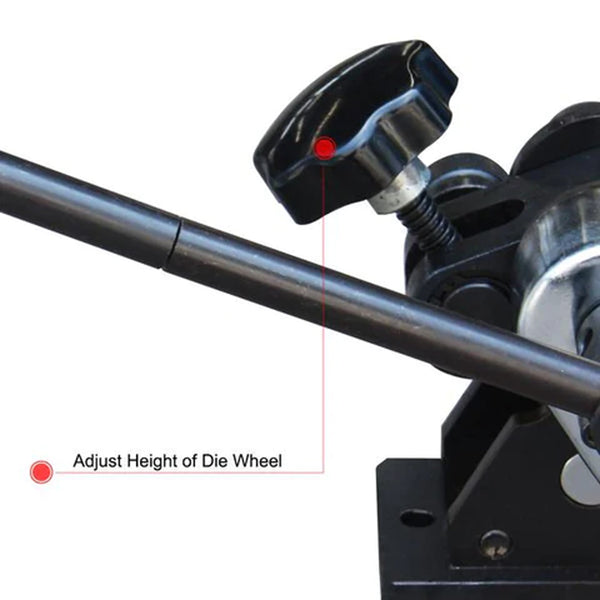 PR-3 Manual Plate Steel Ring Roll Bender 3" Diameter Portable Hand Crank - Sheartak Tools