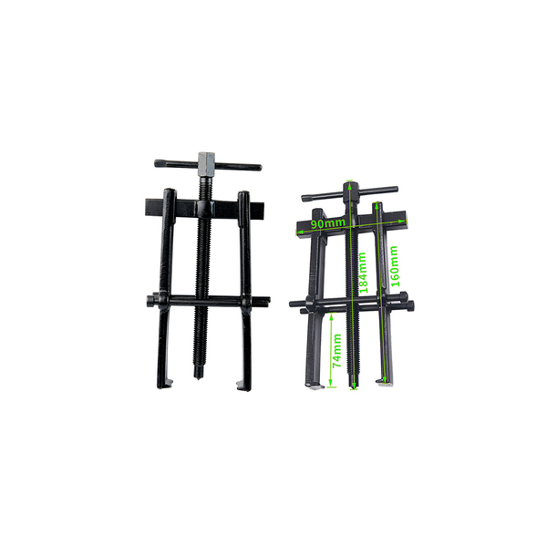 8 inch 2 Jaw Bearing Puller, Gear Remover, Pulley Puller, Forged  Steel, Black Powder Coated