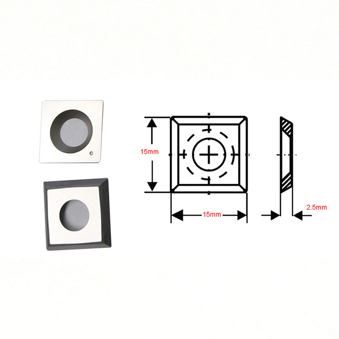 15x15x2.5mm Square Carbide Insert Knife