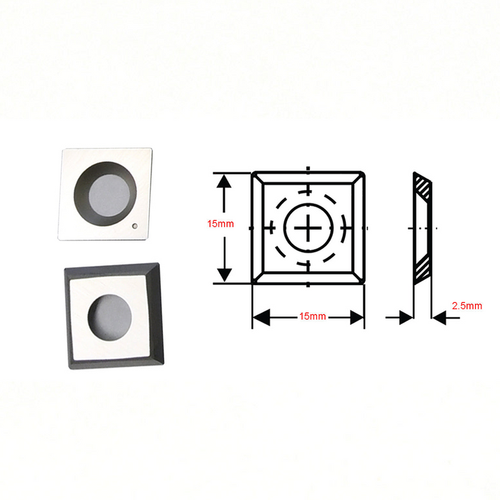 15x15x2.5mm Square Carbide Insert Knife