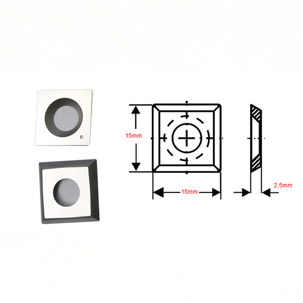 15x15x2.5mm Square Carbide Insert Knife