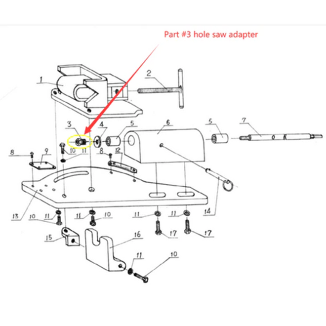 3# Nut for PN-1/2A and PN-1/2S
